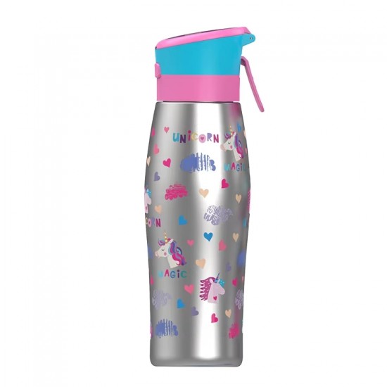 Unicorn 600ml Insulated Stainless Steel Water Bottle