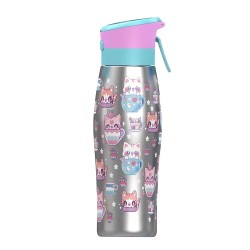 Kitty Cup 600ml Insulated Stainless Steel Water Bottle